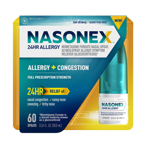 Spray Nasal para alergias las 24 horas NASONEX - 60 sprays #TA1005-AZ