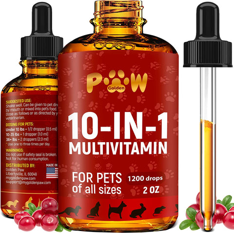 Multivitamínico 10 en 1 para gatos y perros #A-B08WJHBBHG-0407AZ