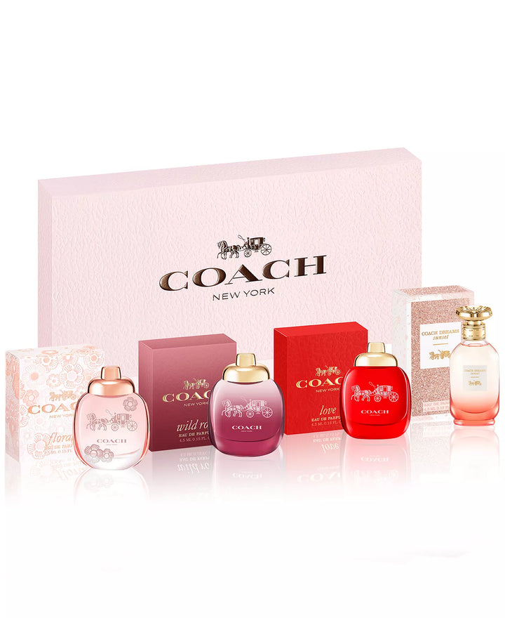DC / 4 piezas 0.15 oz. C/U /  Mini set de regalo de lujo Eau de Parfum  / COACH