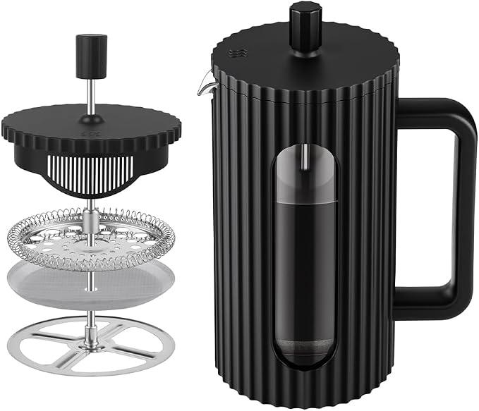 DC / Sivaphe Cafetera de prensa francesa 34OZ / Jarra de vidrio de borosilicato resistente al calor