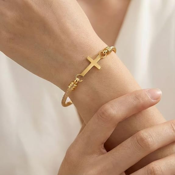 DC /  Christian Bracelet for Women / Acero inoxidable /OmniJuice