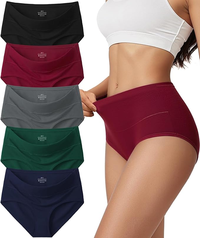DC / Calzones de Mujer de Algodón / Paquete de 5 / Vevmon / Talla S