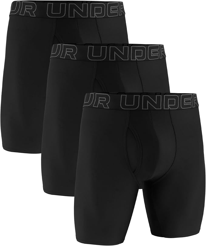 DC / Under Armour Men's Performance Tech Long-Leg Boxerjock Brief Underwear / 3 pack - Talla M