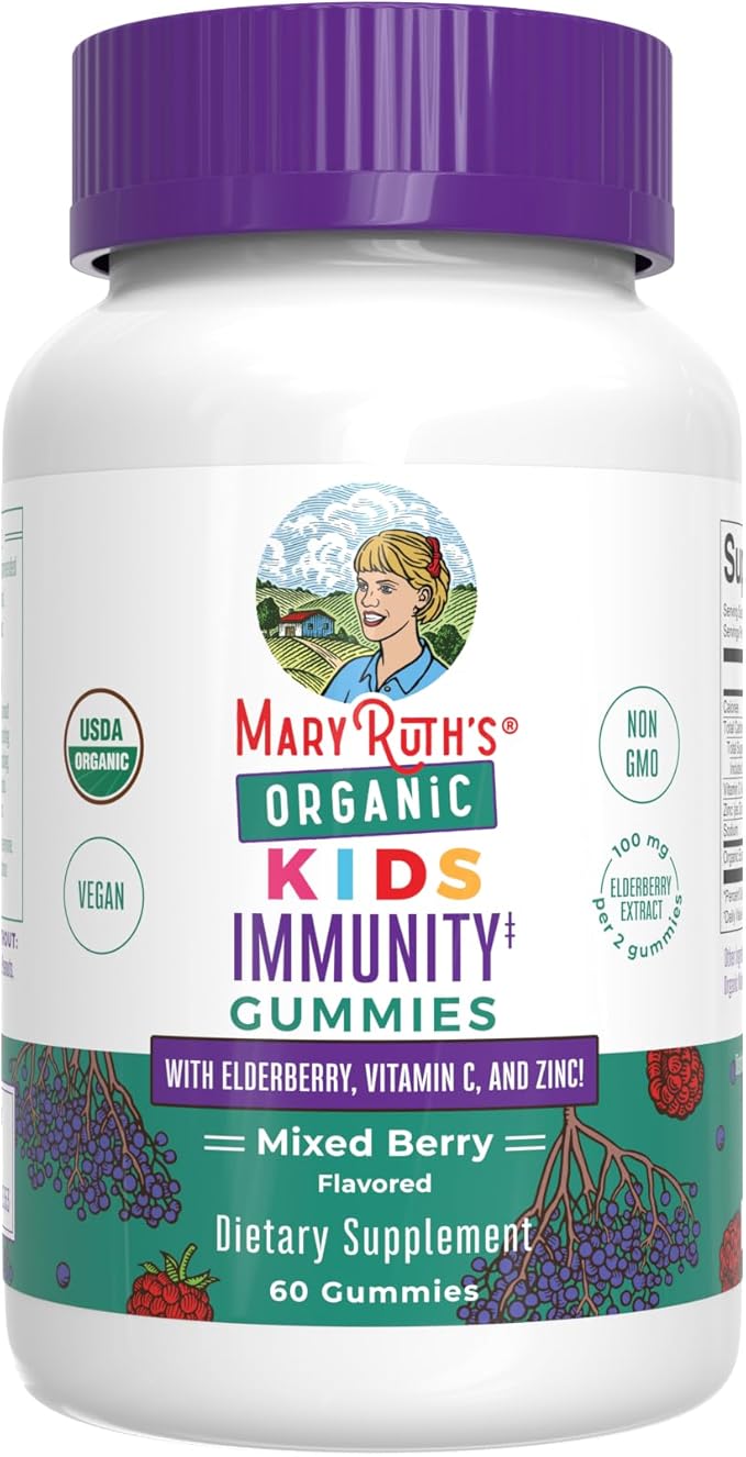 DC/ Gomitas de Apoyo Inmunológico / Niños 4+ / MaryRuth Organics- 60 Gummies