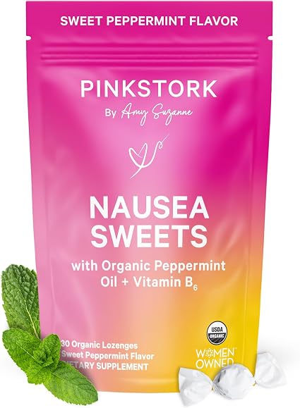 DC / Pink Stork caramelos para las náuseas orgánicos / para alivio de las náuseas / 30 caramelos