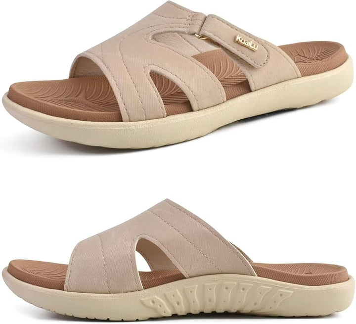 AP / KuaiLu - Sandalias ortopédicas de moda para mujeres / Bronceado Beige /  Talla 11