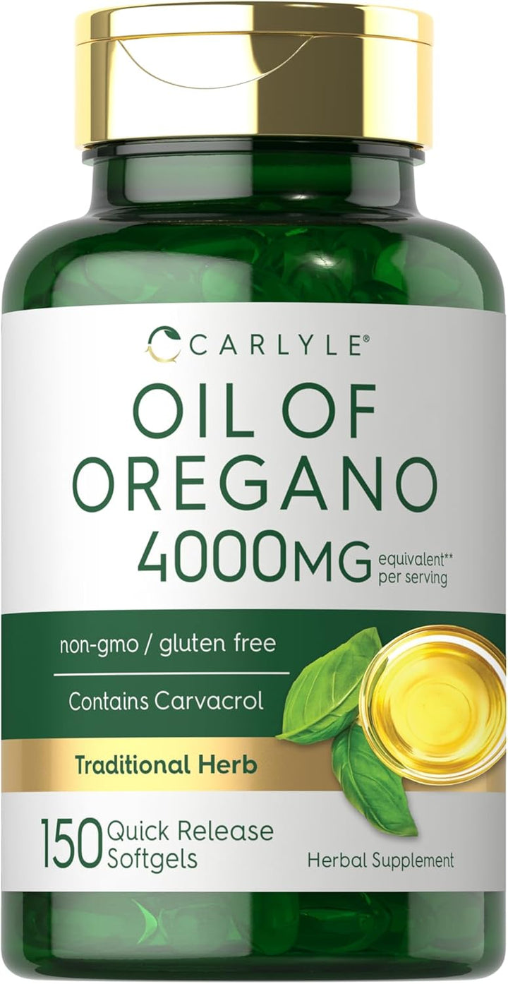 Vitamina / Suplemento / Carlyle / Oregano Oil 4000mg / Herbal Supplement / 150 Softgels