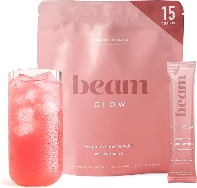 DC / Equilibrio hormonal para mujeres / Beam Glow / 15 sobres -Fresa Kiwi