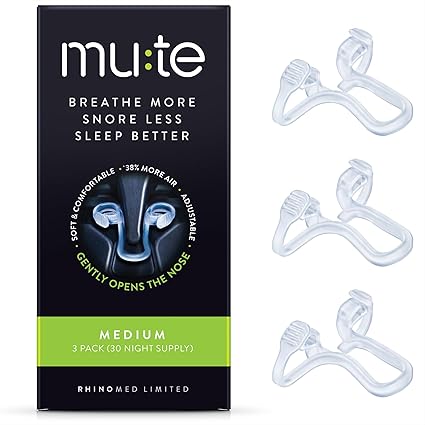 DC / Dilatador nasal para reducción de ronquidos / Rhinomed Mute, M / 3 piezas