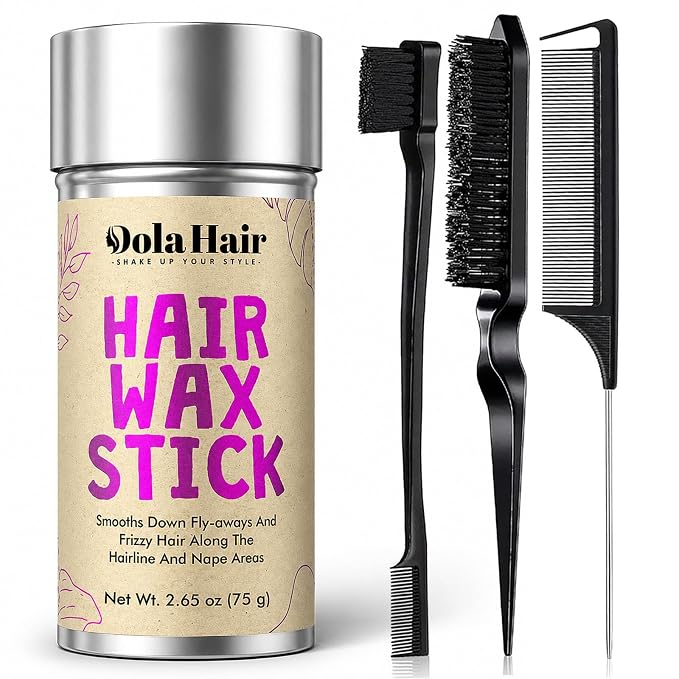 DC / Dolahair Barra de cera para el cabello / 3 peines