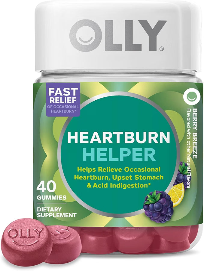 OLLY Heartburn Helper / gomita ocasional para acidez estomacal, 40 unidades
