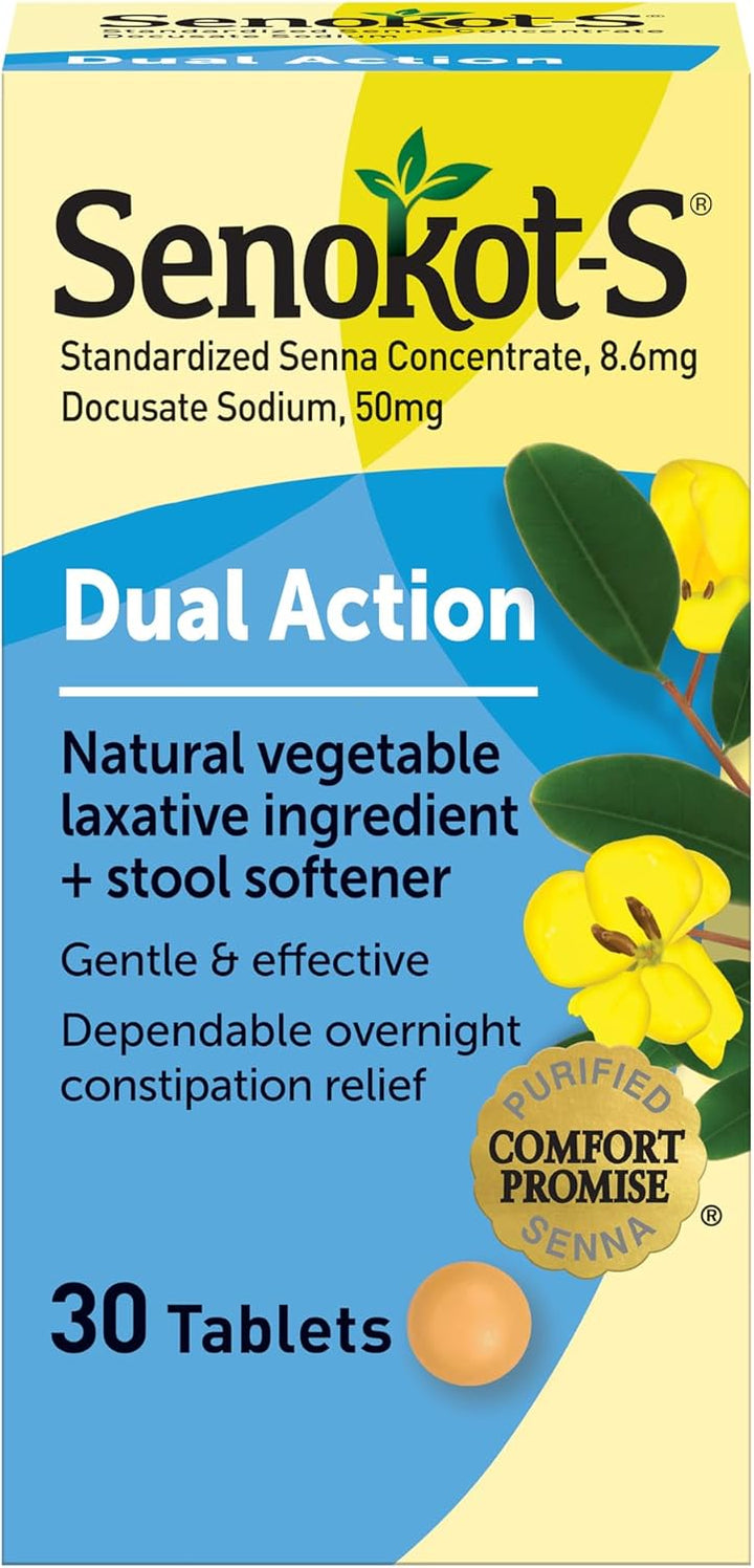 Medicamento / Laxante / Estreñimiento / SENOKOT-S - Dual Action Natural Vegetal Laxative