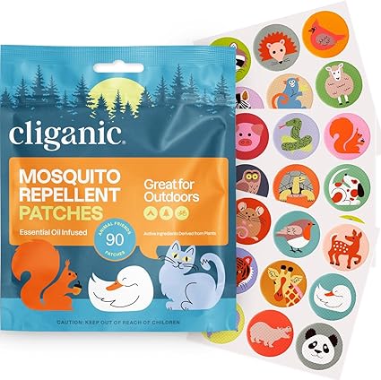 DC/ Calcomanías repelentes de mosquitos / Cliganic / paquete de 90