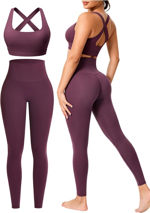 DC / Conjuntos de entrenamiento para mujer, 2 piezas / Morado / PINKSAVIOR /  Talla-M