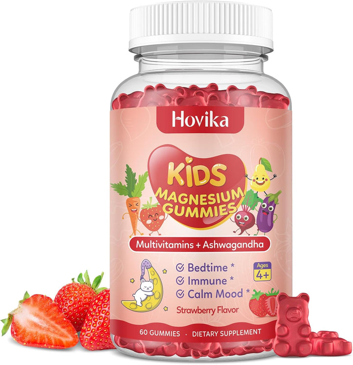 DC /  Gomitas de glicinato de magnesio para niños / 60 Gomitas / Hovika