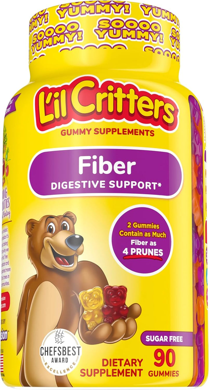Vitamina / Suplemento / Fibra / Apoyo Digestivo / L'IL CRITTERS - Fiber / 90 Gummies