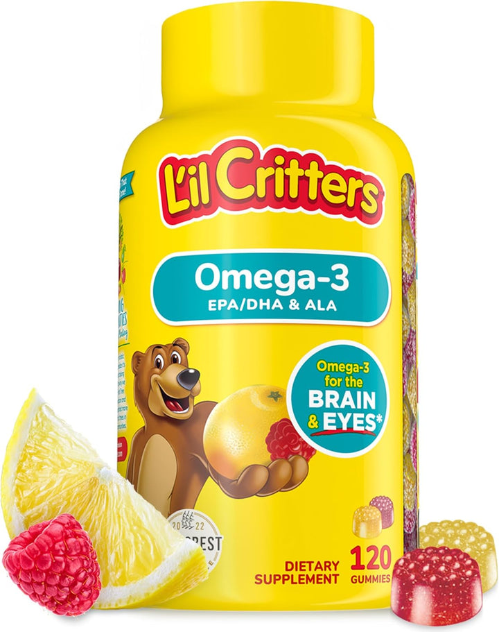 Vitamina / Suplemento / L'IL CRITTERS - Omega-3  / 120 Gummies