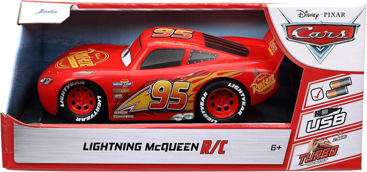 DC / Jada Toys Pixar Cars 1:24 Lightning McQueen RC Coche de Control Remoto 2.4 GHz Rojo