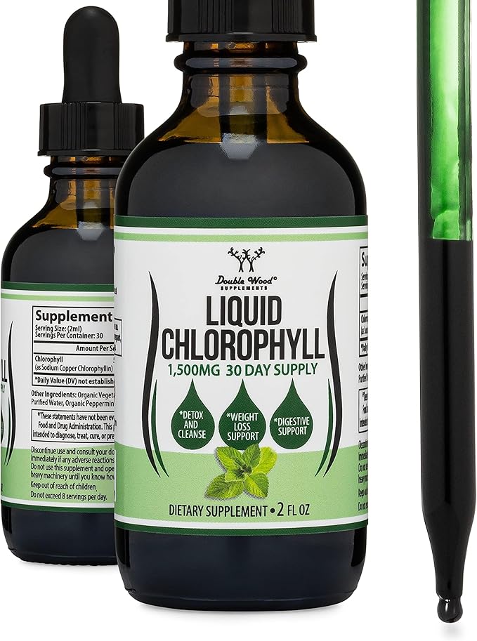 DC / Liquid Chlorophyll Drops / Double Wood Supplements store / 2 oz