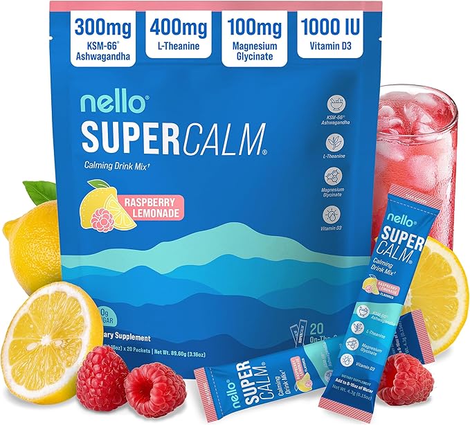 DC / Mezcla de bebida en polvo, reductor de cortisol* / Nello Supercalm  / 20 porciones