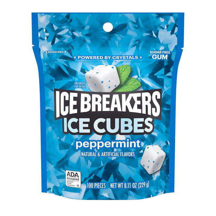Antojos / Chicle sin Azúcar /  Ice Breakers Ice Cubes / 100 piezas