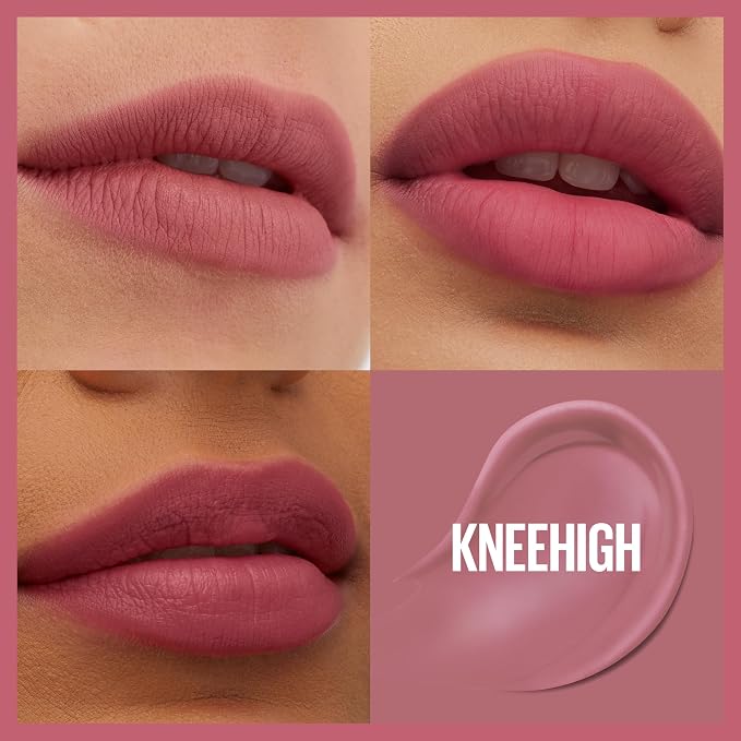 DC / Maybelline / Super Stay Teddy Lip Tint, lápiz labial mate de larga duración  / Kneehigh