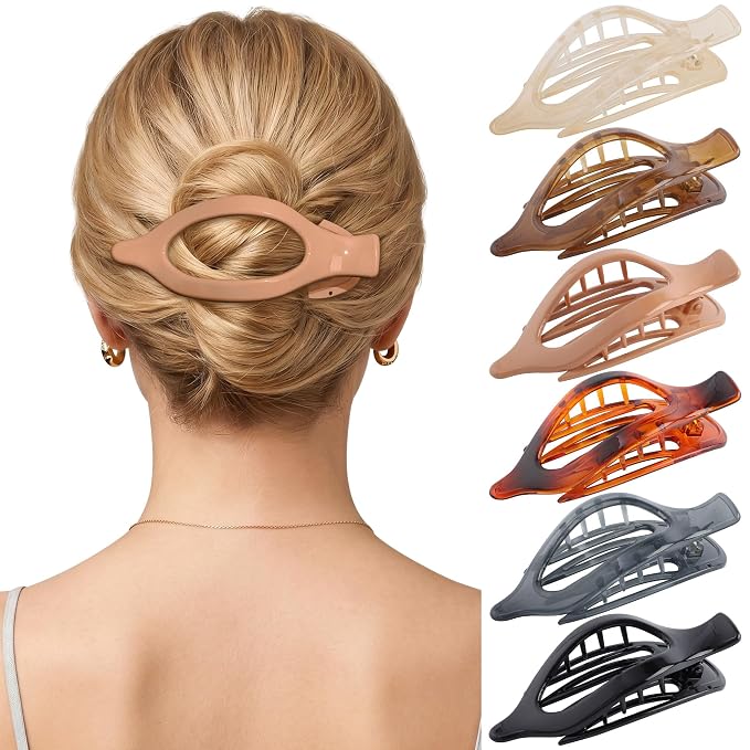 DC / Pinzas para el cabello French Concord, 6 pinzas