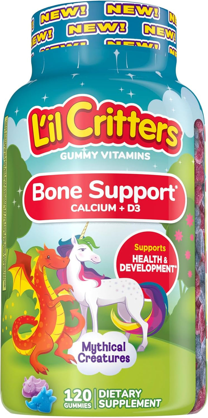 Vitamina / Suplemento / Apoyo Óseo / L'IL CRITTERS - Bone Support / 120 Gummies