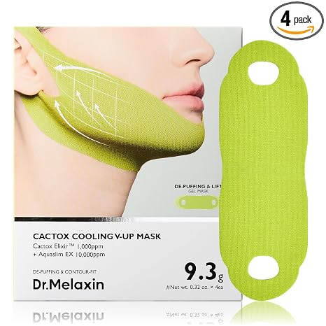 DC /  Dr.Melaxin CACTOX V-Lifting Mewing Band – Cactox + Cafeína + Colágeno Banda de elevación de doble barbilla