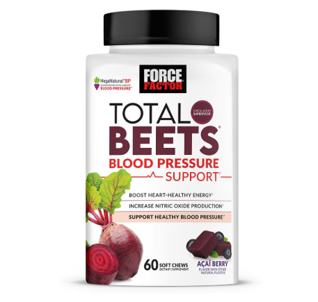 Vitamina / Suplemento / Soporte Presión Arterial / FORCE FACTOR - Total Beets / 60 Soft Chews