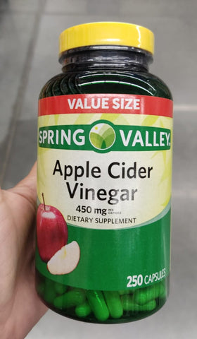 Spring Valley - Apple Cider Vinegar - 450 mg/250 capsulas