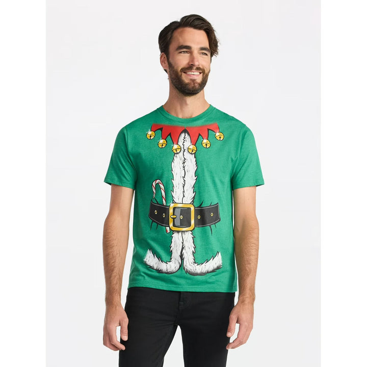 Camiseta navideña hombre (Santa Claus) - Talla M