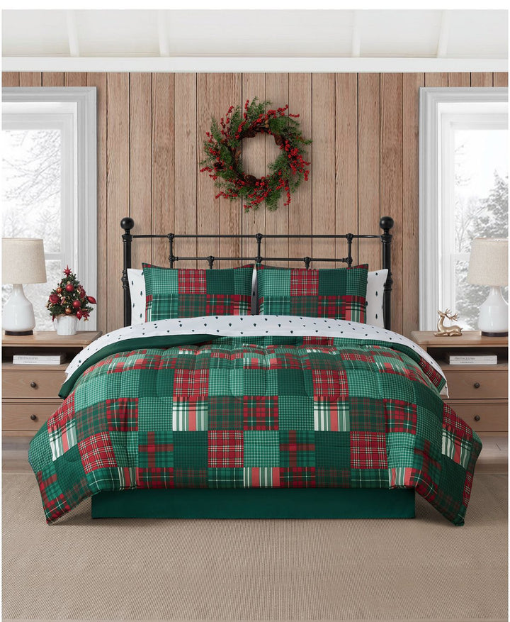 Juego de edredón navideño de 8 piezas / Tamaño King