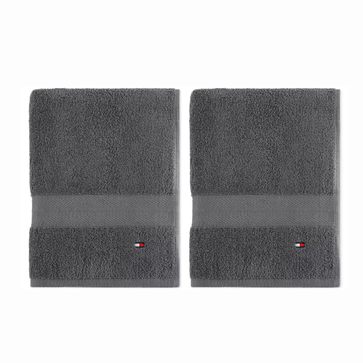 DC / 2 x 15,500 / Toalla de Baño de Algodón Liso / TH /Carbon / Apróx. 76 x 137 cm