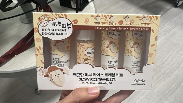 Cuidado personal / Esfolio Glowy Rice Travel Kit  / TJ111226-1077