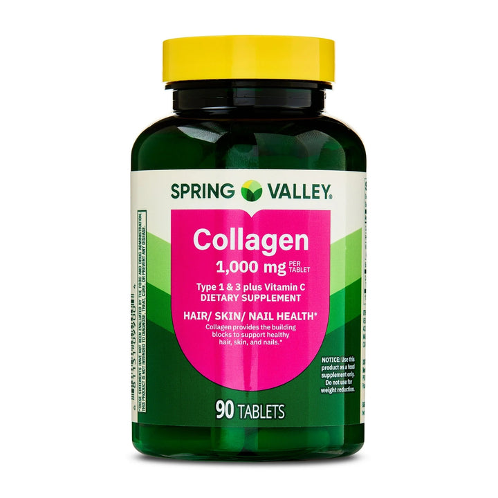 Vitamina / Suplemento / Cabello, Piel, Uñas / Colágeno / SPRING VALLEY - Collagen 1000 mg / 90 Tablets