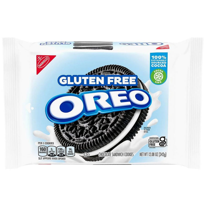 Antojos / Galletas / Gluten Free / OREO - Galletas Sándwich sin Gluten Chocolate / 12.08 oz