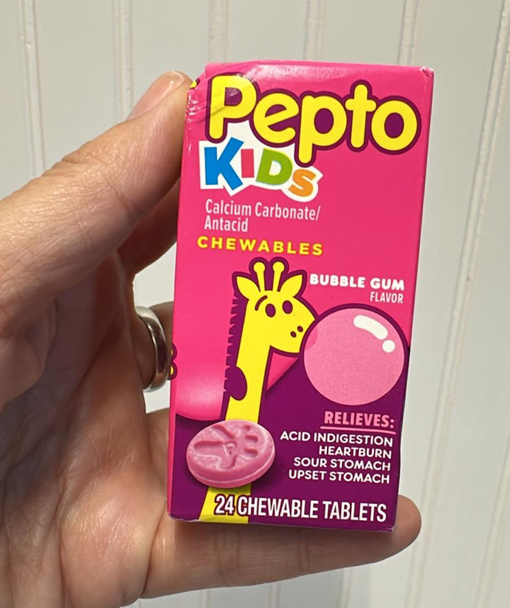 PEPTO / Alivio de Indigestión y Diarrea para Niños / 24 Tabletas masticables / MISC 2025