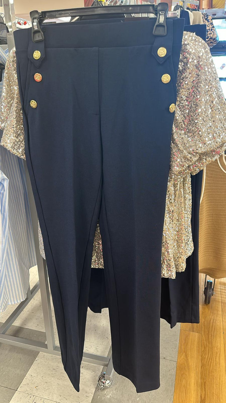 Pantalón mujer / stretch sin zipper / azul marino / COUNTERPARTS / TJ101925-6742