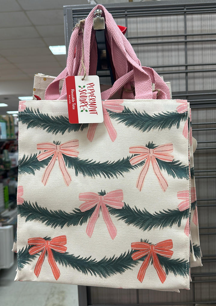 Bolso / Supermercado /  Navidad / Lazos Navidad / Pequeño / ZZ / TJ111725-5673