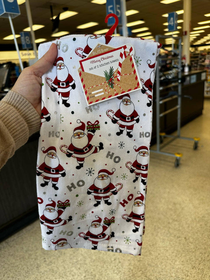 Hogar / Navidad / Set de 2 toallas decorativas para cocina / Santa Claus  / BLISS Studio / R111825-5291-3
