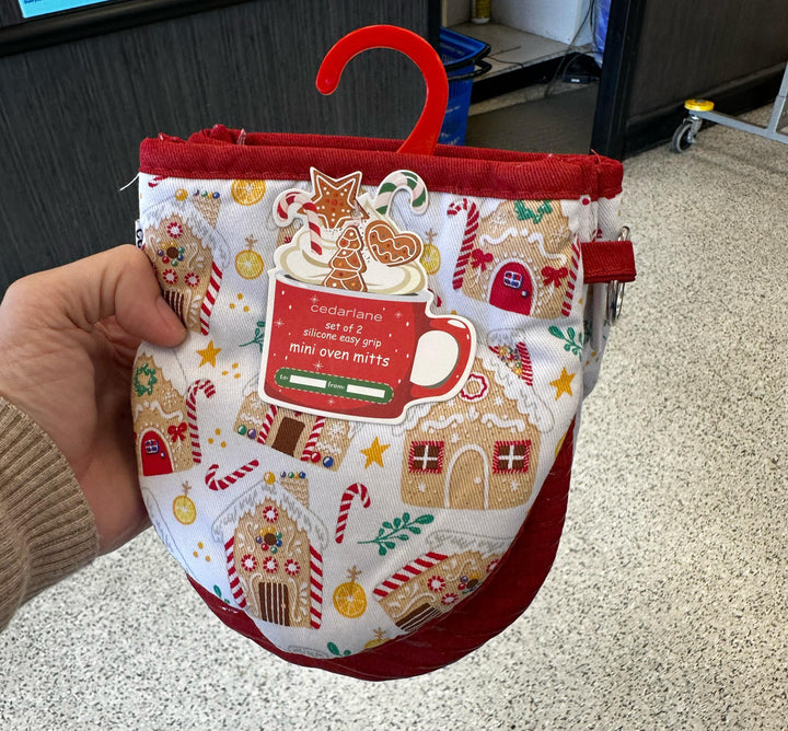 Hogar / Navidad / Set de 2 mini guantes para horno / Casita Bastones de Caramelo / ZZ / R111825-5291-3