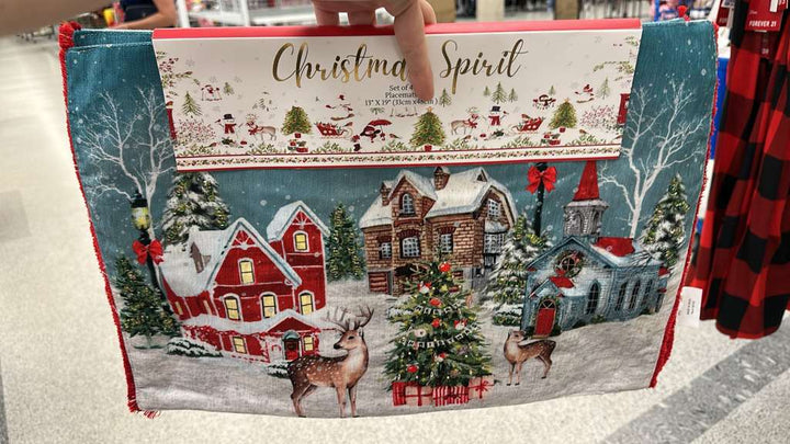 Hogar / Navidad / Set de 4 manteles individuales / 12¨x 19¨ (33 cm x 45 cm) / ZZ / R112325-5296-9