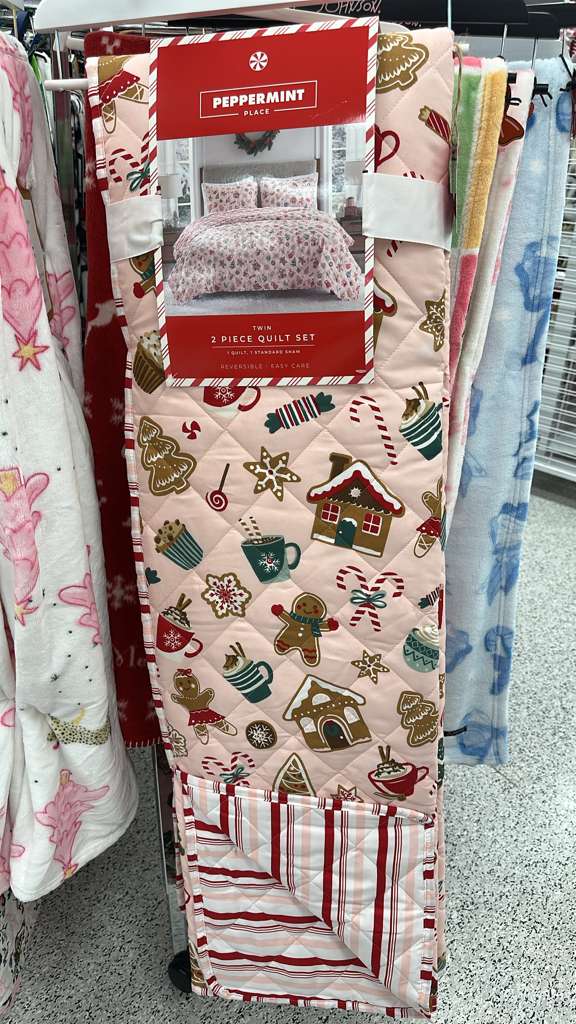 Hogar / Navidad / Juego de edredón de cama individual / 2 piezas / Galletas de jengibre / Peppermint Place / R112725-5300-2