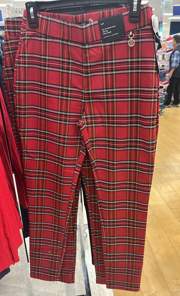 Pantalón Mujer / Rojo Cuadros / TH / MRS120325-4085