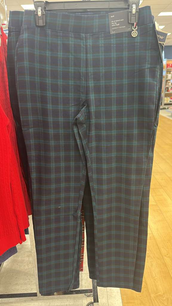 Pantalón Mujer / Verde Cuadros / TH / MRS120325-4085