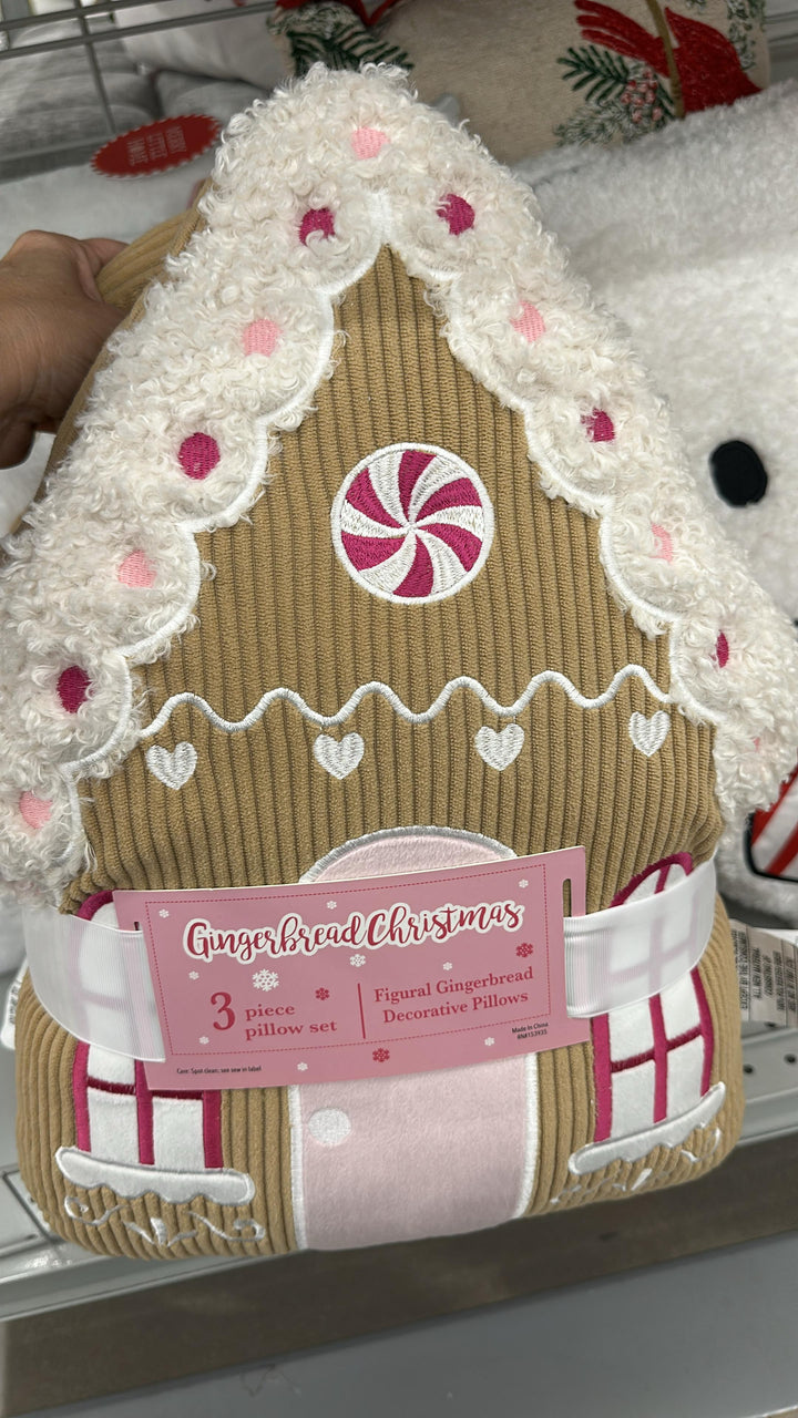 Hogar / Juego de Cojines Decorativos / Casita de Jengibre / 3 piezas /  ZZ / B120725-78133