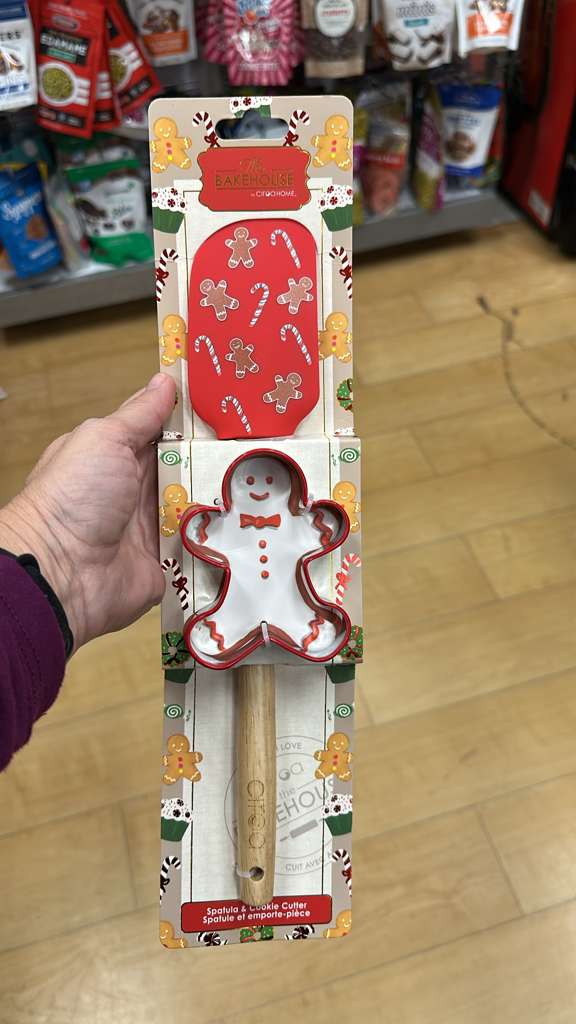 Hogar / Navidad / Juego de Espátula con Cortador de Galletas / Galletita de Jengibre Roja / The Bakehouse  by Ciroa / MRS120725-1553