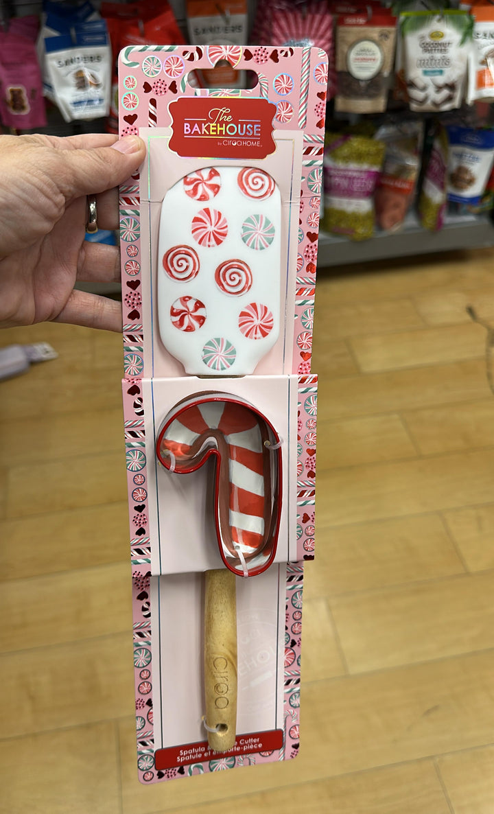Hogar / Navidad / Juego de Espátula con Cortador de Galletas / Bastón de caramelo / The Bakehouse  by Ciroa / MRS120725-1553