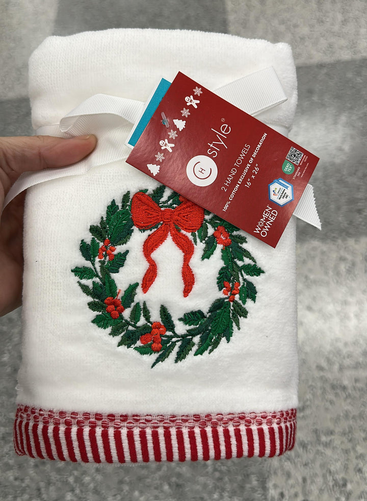 Hogar / Navidad / Juego de 2 Toallas de Mano / ZZ / R121425-5318-8